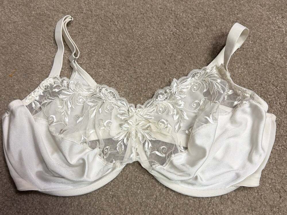 Soma Sensuous Lace 1" Minimizer Bra in Ivory size 42DDD UNDERWIRE